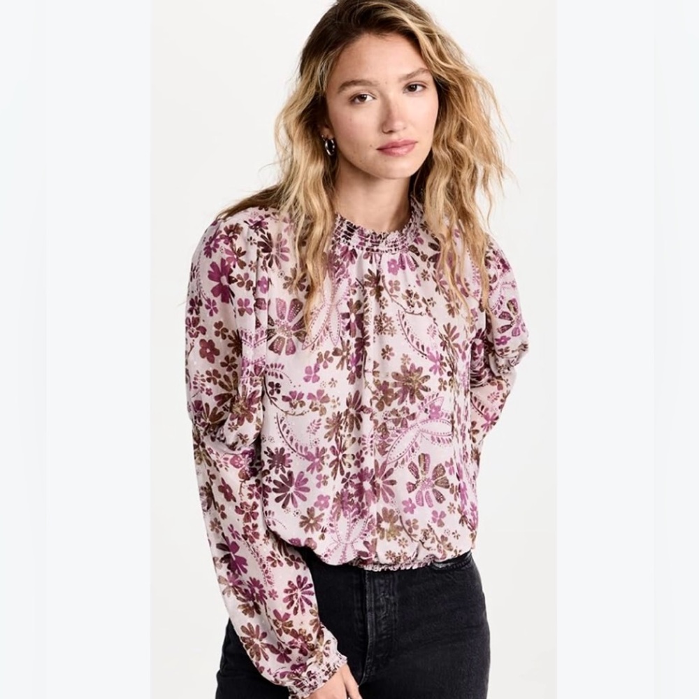 NWT Free People Clarissa Blouse Size L